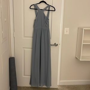 lulus floor length maxi bridesmaid dress